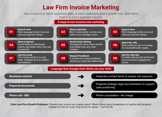 law firm invoice marketing